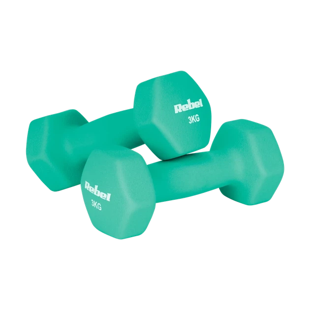 Гантели REBEL HEX 2x3kg неопреновые (RBA-2330-3) - Фото 2 Гантели REBEL HEX 2x3kg неопреновые (RBA-2330-3) - изображение 2
