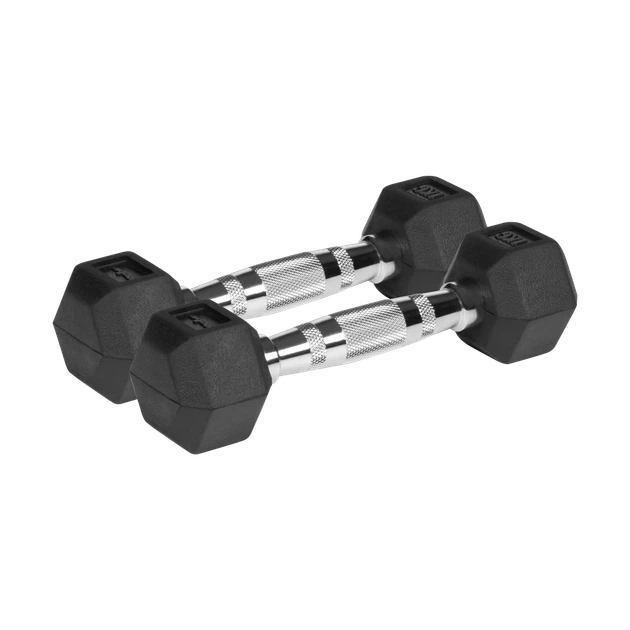 Гантелі чавунні гумовані HEX REBEL ACTIVE 2x1 кг (RBA-2325-01) - Фото 1 Гантелі чавунні гумовані HEX REBEL ACTIVE 2x1 кг (RBA-2325-01) - зображення 1