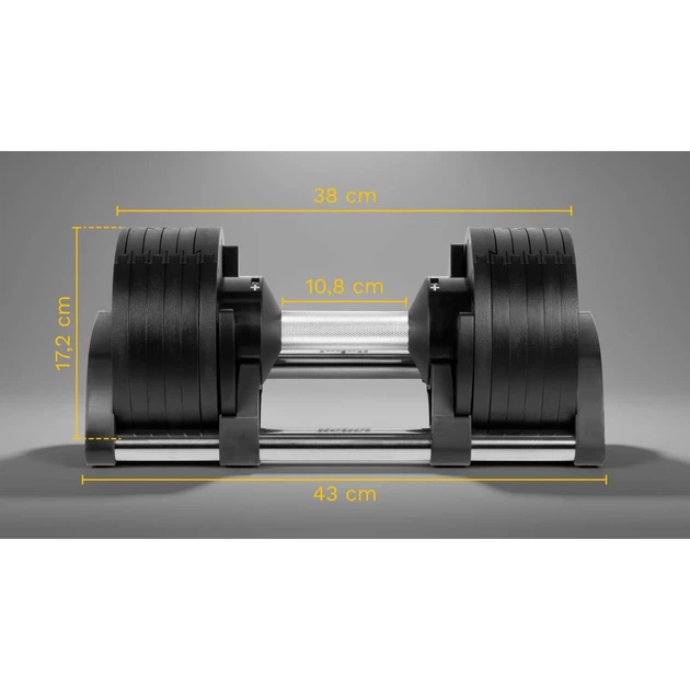 Гантель регульована REBEL ACTIVE 24 кг крок 2 кг (RBA-2332-24) - Фото 9 Гантель регульована REBEL ACTIVE 24 кг крок 2 кг (RBA-2332-24) - зображення 9