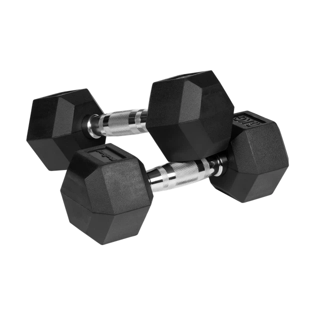 Гантелі REBEL ACTIVE HEX гумовані 2x6 кг (RBA-2325-06) - Фото 2 Гантелі REBEL ACTIVE HEX гумовані 2x6 кг (RBA-2325-06) - зображення 2