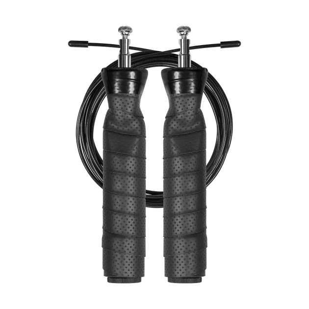 Скакалка боксерская REBEL ACTIVE с резиновой рукояткой 2x100g с металлическим подшипником 300см регулируемая (RBA-3203) - Фото 1 Скакалка боксерская REBEL ACTIVE с резиновой рукояткой 2x100g с металлическим подшипником 300см регулируемая (RBA-3203) - изображение 1