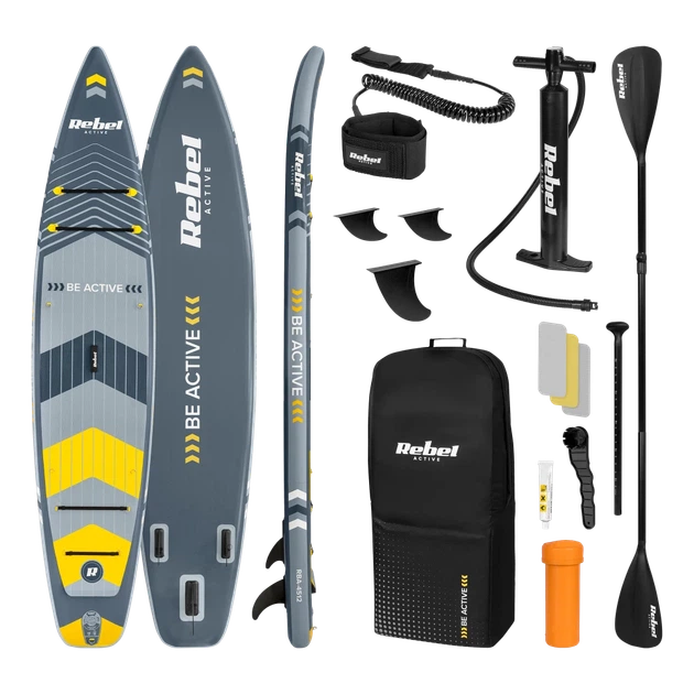 Дошка SUP REBEL ACTIVE PRO Touring 381x81x15 см, набір (RBA-4512) - Фото 1 Дошка SUP REBEL ACTIVE PRO Touring 381x81x15 см, набір (RBA-4512) - зображення 1