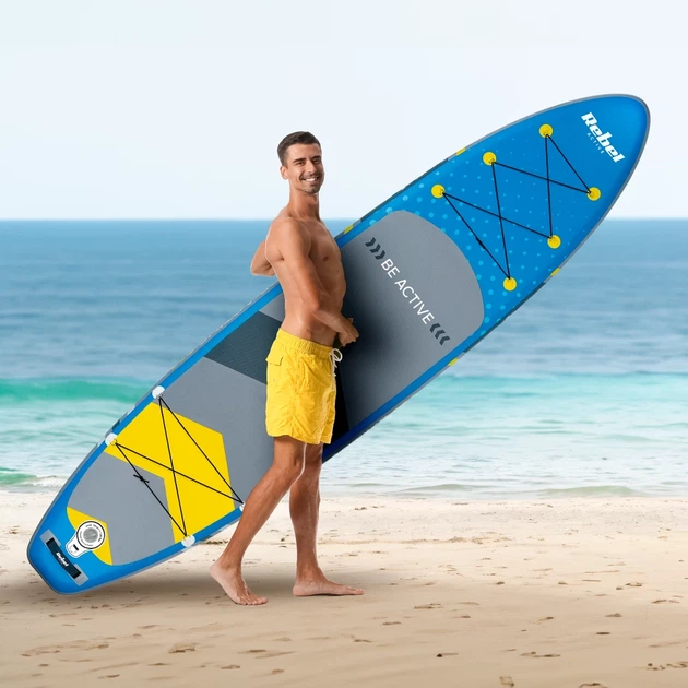 Дошка SUP REBEL ACTIVE RBA4500 Blue (RBA-4500-BL) - Фото 12 Дошка SUP REBEL ACTIVE RBA4500 Blue (RBA-4500-BL) - зображення 12