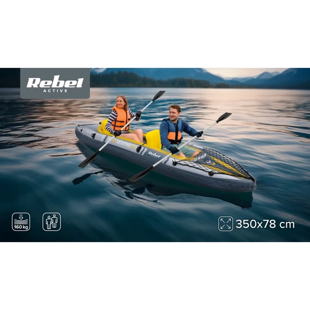 Каяк REBEL ACTIVE помпований 350x78x52 см, набір (RBA-4516) - зображення 15