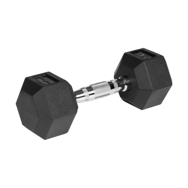 Гантелі REBEL ACTIVE HEX гумовані 2x5 кг (RBA-2325-05) - Фото 3 Гантелі REBEL ACTIVE HEX гумовані 2x5 кг (RBA-2325-05) - зображення 3