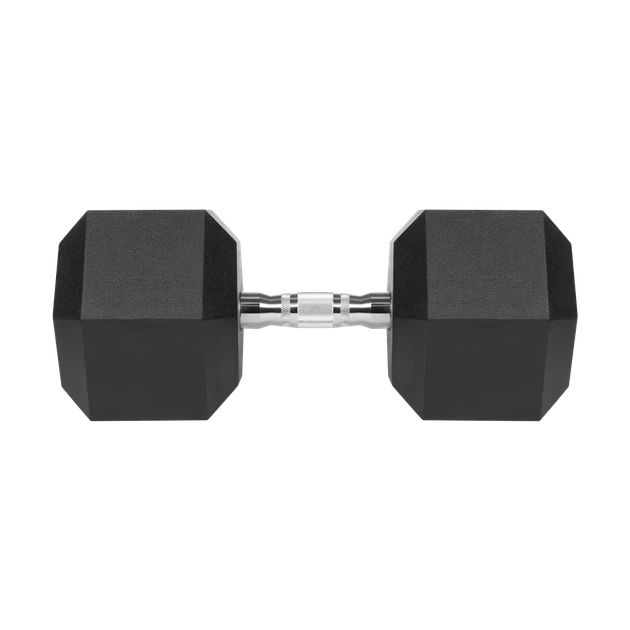 Гантель REBEL ACTIVE HEX 30 кг гумированная - Фото 2 Гантель REBEL ACTIVE HEX 30 кг гумированная - изображение 2