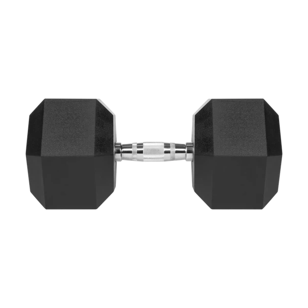 Гантель REBEL ACTIVE HEX 37,5 кг гумована - зображення 2