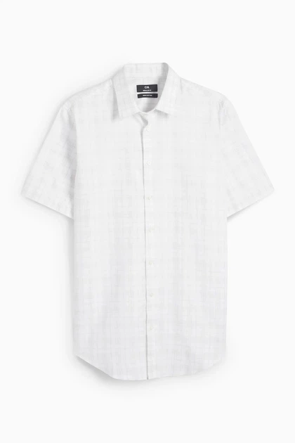 Рубашка из хлопка C&A 2235568c70 XXL белая (100016000) - Фото 4 Рубашка из хлопка C&A 2235568c70 XXL белая (100016000) - изображение 4