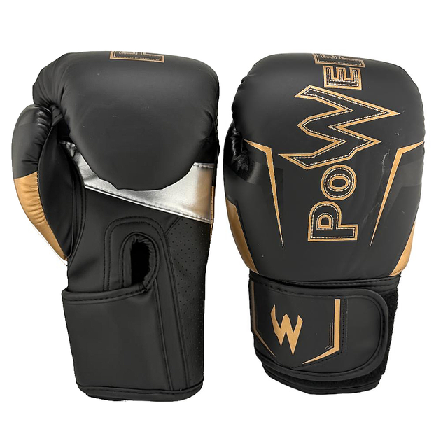 Боксерские перчатки Power 8oz 25P2-BGOLD8 - Фото 1 Боксерские перчатки Power 8oz 25P2-BGOLD8 - изображение 1