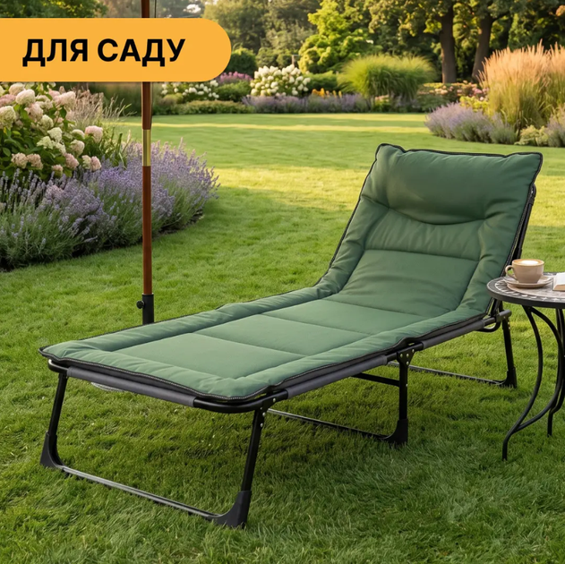 Металлическая раскладная кровать LEOBRO Green LB-FB-S1-GRN с матрасом - изображение 9