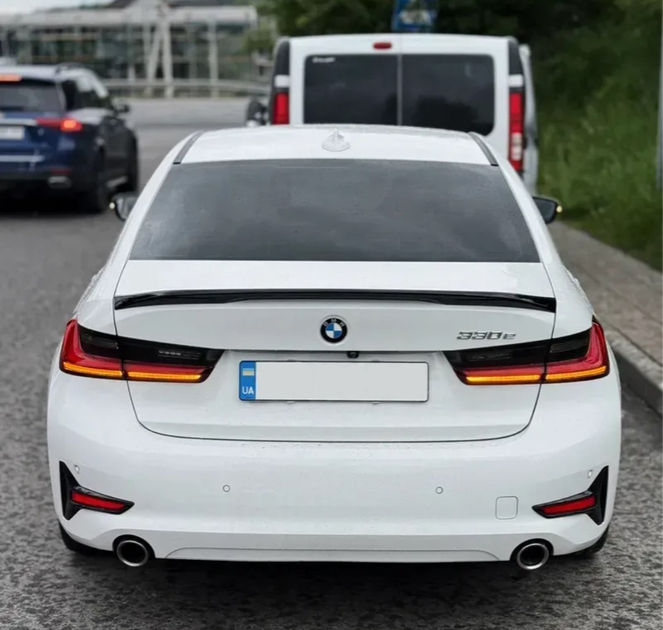 Спойлер AD_Plastik BMW 3 Series G20 G80 MP M Performance Style чорний глянсовий (В-82) - зображення 8