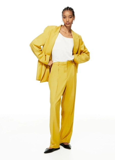 Широкие брюки H&M 1177412001c28 32 горчичные (100015297) - Фото 1 Широкие брюки H&M 1177412001c28 32 горчичные (100015297) - изображение 1