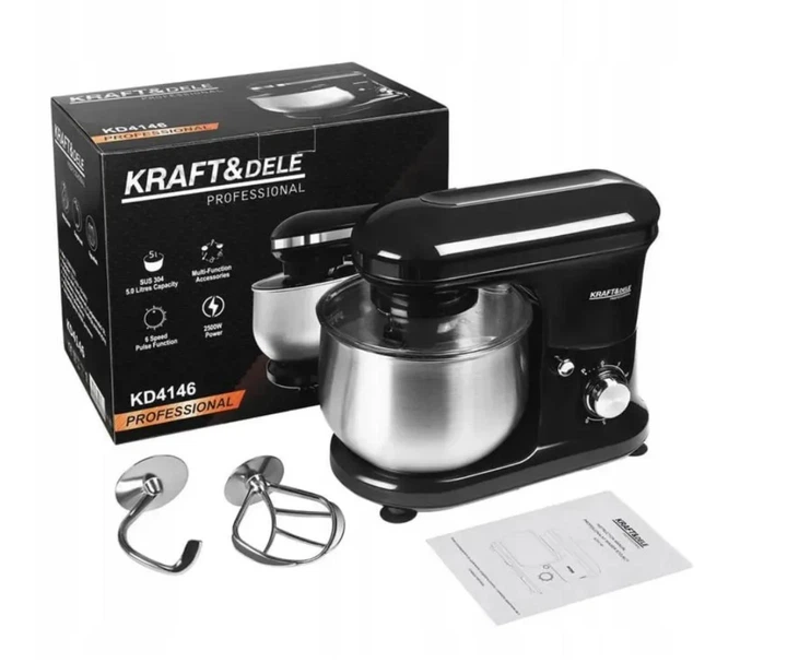 Планетарный кухонный миксер 2500 Вт Kraft&Dele KD4146 для теста чаша 5 л - изображение 12