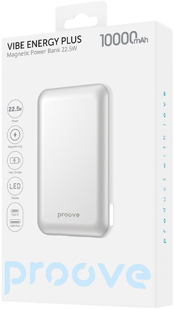 УМБ Proove Vibe Energy Plus 10000mAh 22.5W White (6901118242600) - зображення 4