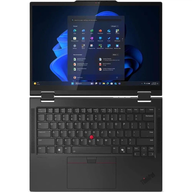 Ноутбук 2 в 1 Lenovo ThinkPad T14s Gen 1 (21R3G9E6WPB), Intel Core Ultra 5 225U / 14" / Touch / RAM 16 ГБ LPDDR5X / SSD 1 ТБ / Intel Graphics / Windows 11 Pro / Чорний - Фото 3 Ноутбук 2 в 1 Lenovo ThinkPad T14s Gen 1 (21R3G9E6WPB), Intel Core Ultra 5 225U / 14" / Touch / RAM 16 ГБ LPDDR5X / SSD 1 ТБ / Intel Graphics / Windows 11 Pro / Чорний - изображение 3