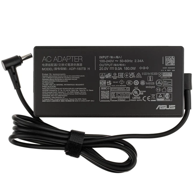 Блок живлення для ноутбука ASUS 20 V, 9 A, 180 W, 6.0*3.7 мм-PIN, black, RECTANGULAR - зображення 2