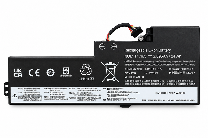 Акумулятор 01AV420 01AV421 для Lenovo ThinkPad T470 T480 A475 A485 TP25, 11.46V 24Wh - Фото 1 Акумулятор 01AV420 01AV421 для Lenovo ThinkPad T470 T480 A475 A485 TP25, 11.46V 24Wh - зображення 1