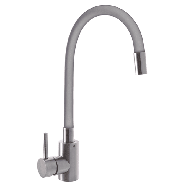 Кухонный смеситель серый с силиконовым изливом Mixxus SUS 011 (SS2799) - Фото 1 Кухонный смеситель серый с силиконовым изливом Mixxus SUS 011 (SS2799) - изображение 1