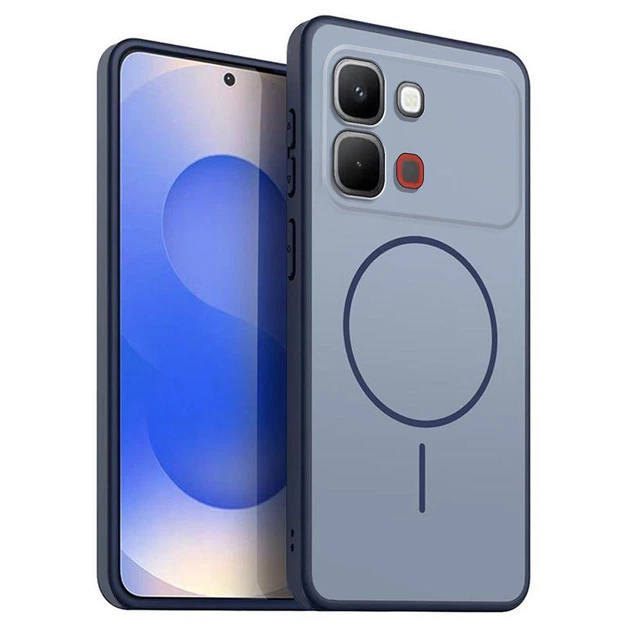 Чехол Acryl Matte MagRing для Infinix Note 60 / 60 Pro blue - Фото 1 Чехол Acryl Matte MagRing для Infinix Note 60 / 60 Pro blue - изображение 1