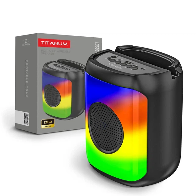 Портативна колонка TITANUM SPK309BT 5W RGB Black - Фото 1 Портативна колонка TITANUM SPK309BT 5W RGB Black - изображение 1