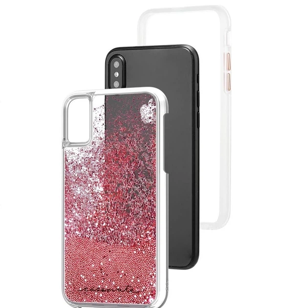 Чохол Case-Mate Waterfall Glitter для Apple iPhone X / iPhone XS (CM036260 / CM037708) Rose Gold - Фото 5 Чохол Case-Mate Waterfall Glitter для Apple iPhone X / iPhone XS (CM036260 / CM037708) Rose Gold - изображение 5