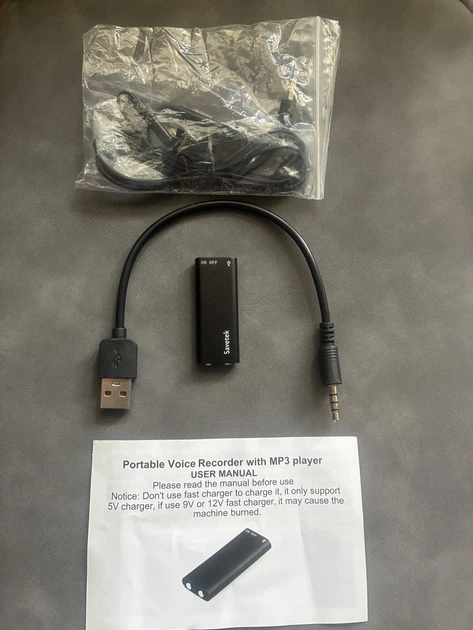Диктофон Savetek 200 original 16 гб до 15часов записи с голосовой активацией - изображение 4