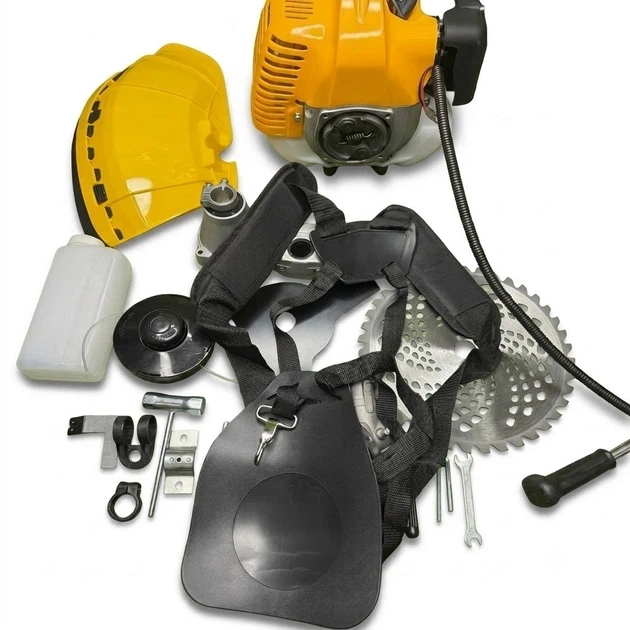 Бензокоса DeWalt DCM881N 5,4 кВт мотокоса бензинова 7,3 к с тример 52 см³ 11500 об хв з прямою штангою 28 мм ножем ліскою фрезою для трави бур'янів чагарників саду ділянки - зображення 7