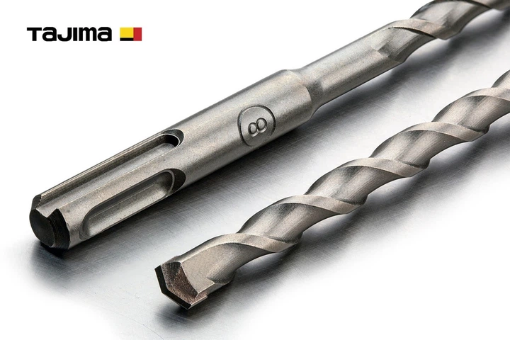 Бур TAJIMA SDS-plus Pro+ 6x160 мм вольфрам-кобальтова напайка - Фото 3 Бур TAJIMA SDS-plus Pro+ 6x160 мм вольфрам-кобальтова напайка - изображение 3