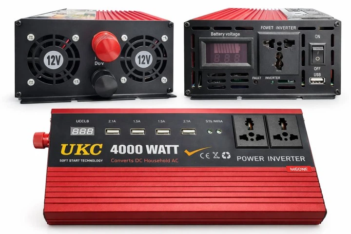 Преобразователь напряжения Power Inverter 4000W c 12V на 220 - изображение 2