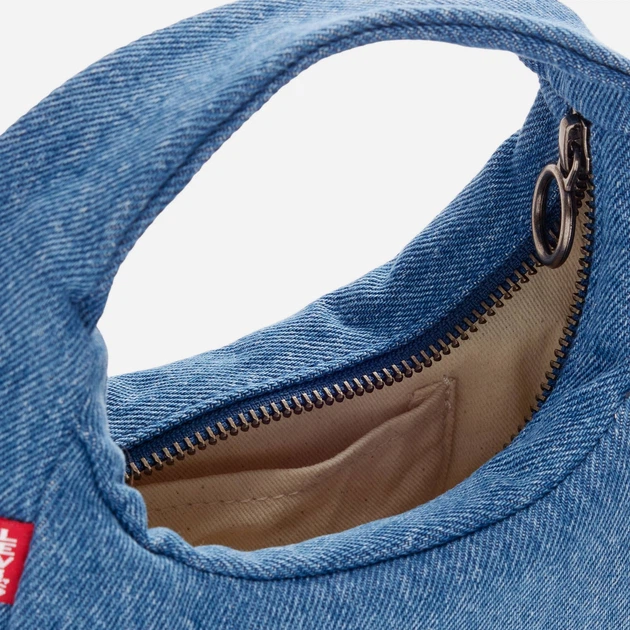Сумка багет женская тканевая маленькая Levi's 883445277 Синяя (1162177685) - изображение 5