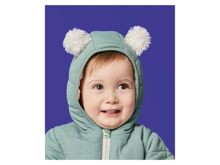 Теплий комбінезон з вушками для хлопчика Lupilu by Kuniboo (Kaufland) 486843 062-68 см (2-6 міс.) зелений - Фото 4 Теплий комбінезон з вушками для хлопчика Lupilu by Kuniboo (Kaufland) 486843 062-68 см (2-6 міс.) зелений - зображення 4