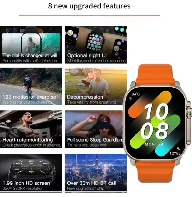 Розумний годинник Ultra 5 PRO Smart Technology 50 мм сталь 27 см Black - Фото 8 Розумний годинник Ultra 5 PRO Smart Technology 50 мм сталь 27 см Black - изображение 8