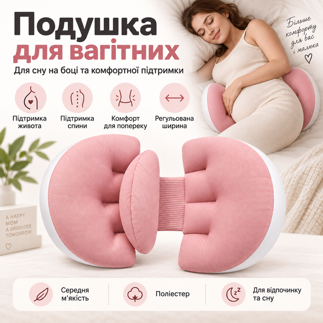 Многофункциональная подушка для беременных с поддержкой живота - Фото 4 Многофункциональная подушка для беременных с поддержкой живота - изображение 4