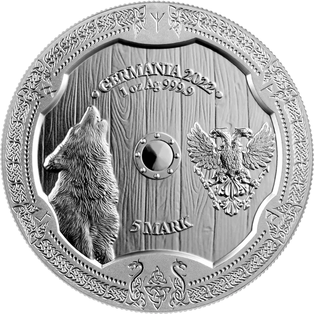 Колекційна срібна монета “Валькірії – Хільдегард” 31,1 г 2022 рік - Фото 2 Колекційна срібна монета “Валькірії – Хільдегард” 31,1 г 2022 рік - изображение 2