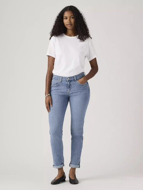 Джинси Slim Fit жіночі Levi`s 320059282 W27L27 Сині (1162454117) - Фото 4 Джинси Slim Fit жіночі Levi`s 320059282 W27L27 Сині (1162454117) - зображення 4