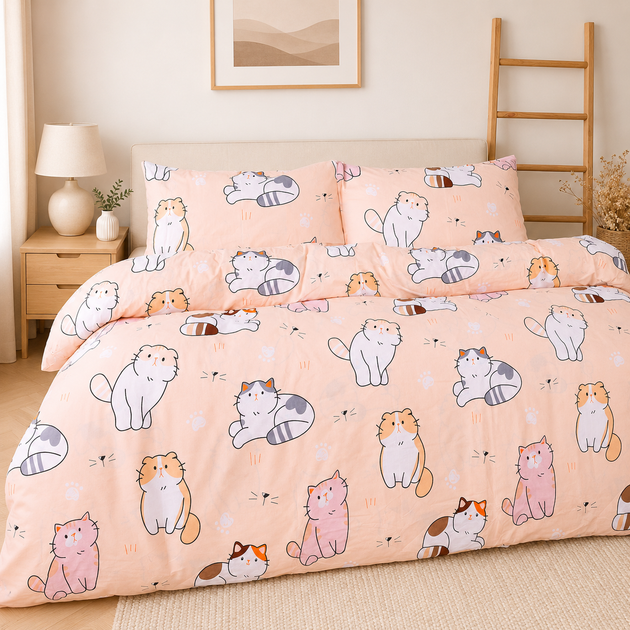 Простынь Ranforce Elite 17-0665 Cream Kittens 150*220 - изображение 3