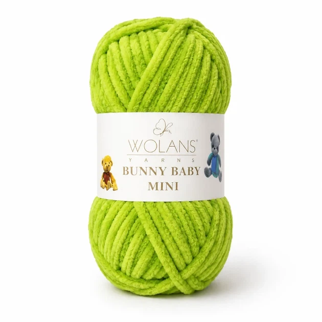 Пряжа Wolans Bunny Baby Mini плюшева оливкова 20 г 24 м (W220-69/20) - Фото 1 Пряжа Wolans Bunny Baby Mini плюшева оливкова 20 г 24 м (W220-69/20) - изображение 1