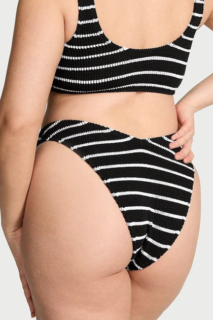 Плавки бразиліана Victoria's Secret 3/4(M/L) Чорний/Білий (157506) - зображення 3