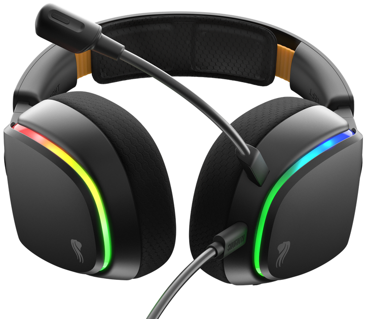 Zestaw słuchawkowy Glorious A2c RGB gamingowy z mikrofonem Czarny GLO-A-2PC-BLK (840408303286) - obraz 6
