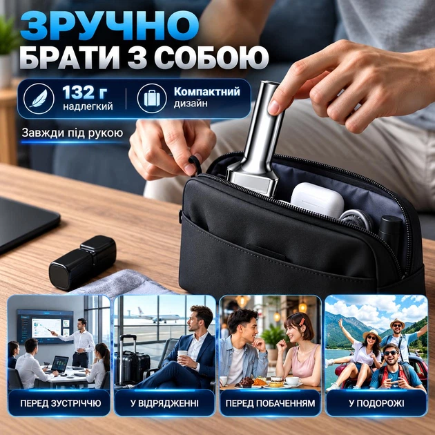 Электробритва для сухого и влажного бритья (аккумуляторная с дисплеем IPX7) - изображение 5