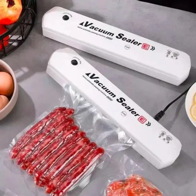 Вакуумний пакувальник продуктів білій Vacuum Sealer кухонний вакууматор для дому - изображение 2