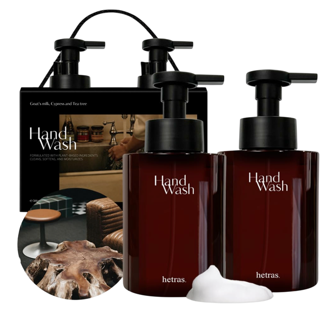 Zestaw mydła do rąk Hetras Bubble London Musk 2 x 515 ml (8809922130381) - Zdjęcie 2 Zestaw mydła do rąk Hetras Bubble London Musk 2 x 515 ml (8809922130381) - obraz 2