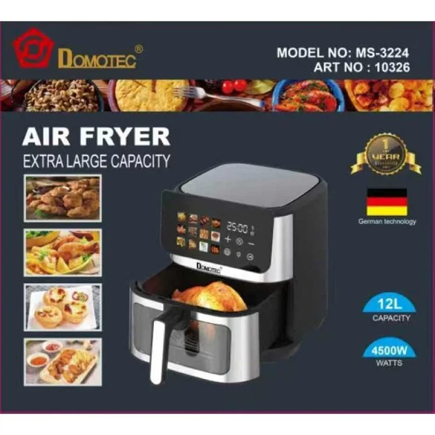 Аэрофритюрница DOMOTEC MS-3224 4500W 12L - изображение 2