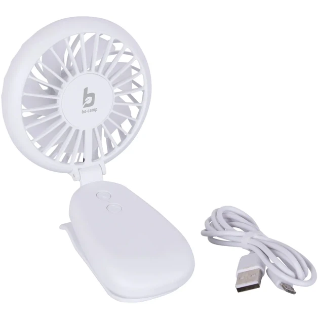 Вентилятор акумуляторний Bo-Camp Mini Fan With Clamp White - Фото 1 Вентилятор акумуляторний Bo-Camp Mini Fan With Clamp White - изображение 1