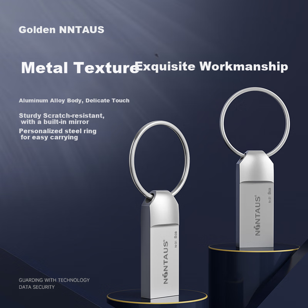 Флеш память USB NINTAUS N-31 8GB USB 2.0 Silver - Фото 6 Флеш память USB NINTAUS N-31 8GB USB 2.0 Silver - изображение 6