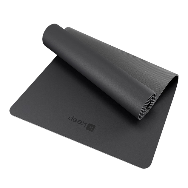 Килимок для йоги Keep Yoga Mat для фітнесу для домашнього використання 2025 Новий професійний нековзний амортизуючий килимок з натурального каучуку з кокосової шкаралупи, метеоритний сірий - зображення 4