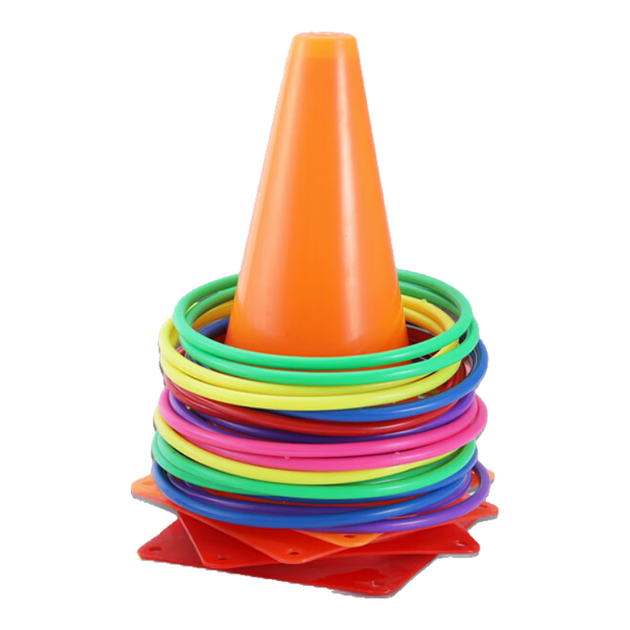 Игровой набор Babamama Hula Hoop Toy Set, игрушка для сенсорной интеграции, реквизит для игр, детское оборудование для игр на открытом воздухе, оборудование для физических упражнений. - изображение 4