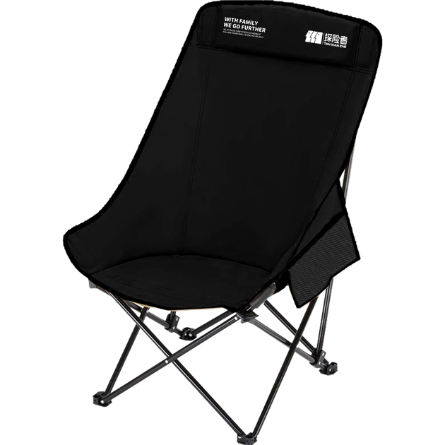 Складной уличный стул TAN XIAN ZHE Moon Chair с тремя регулируемыми по высоте положениями, шезлонг с высокой спинкой, пляжный стул, портативный рыболовный табурет. - изображение 4