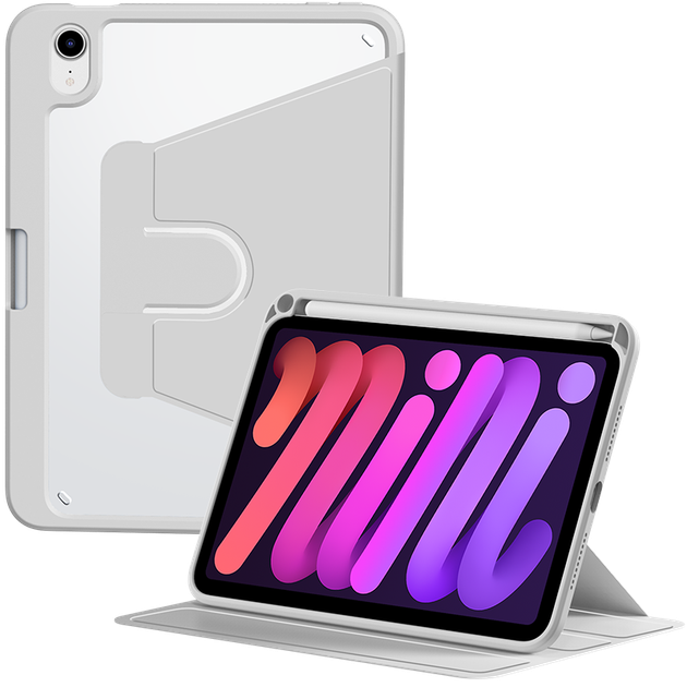 Чехол для планшета Apple iPad mini 7/6 Zhisihui Grey - Фото 4 Чехол для планшета Apple iPad mini 7/6 Zhisihui Grey - изображение 4