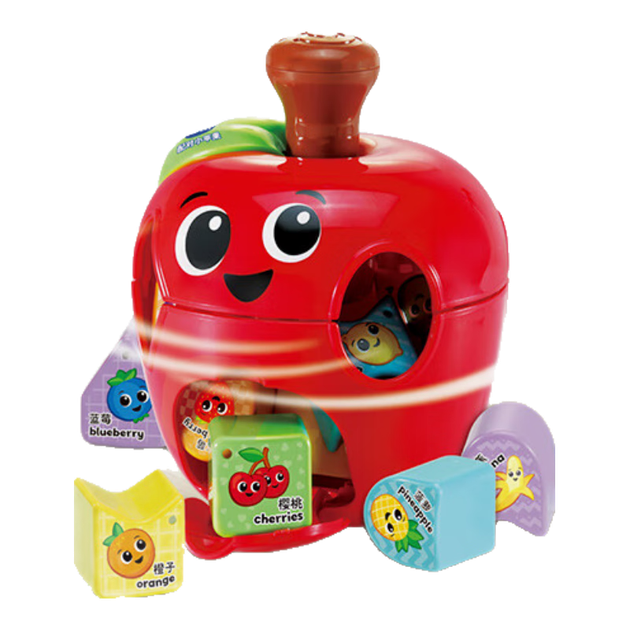 Набор для раннего развития VTech Baby Toy Matching Small Apples Shaped Montessori Early Education Set для детей от 6 до 24 месяцев, подарок на день рождения для мальчиков и девочек. - изображение 4
